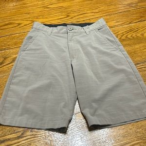Burnside Hybrid khaki shorts.  Size 18/28.  Flat front, great condition.